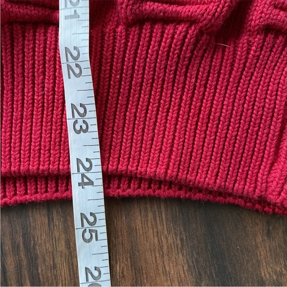 Vtg 90s Textured 3D Sweater Red Colours by Alexander Julian Biggie Smalls Cosby - Picture 10 of 12